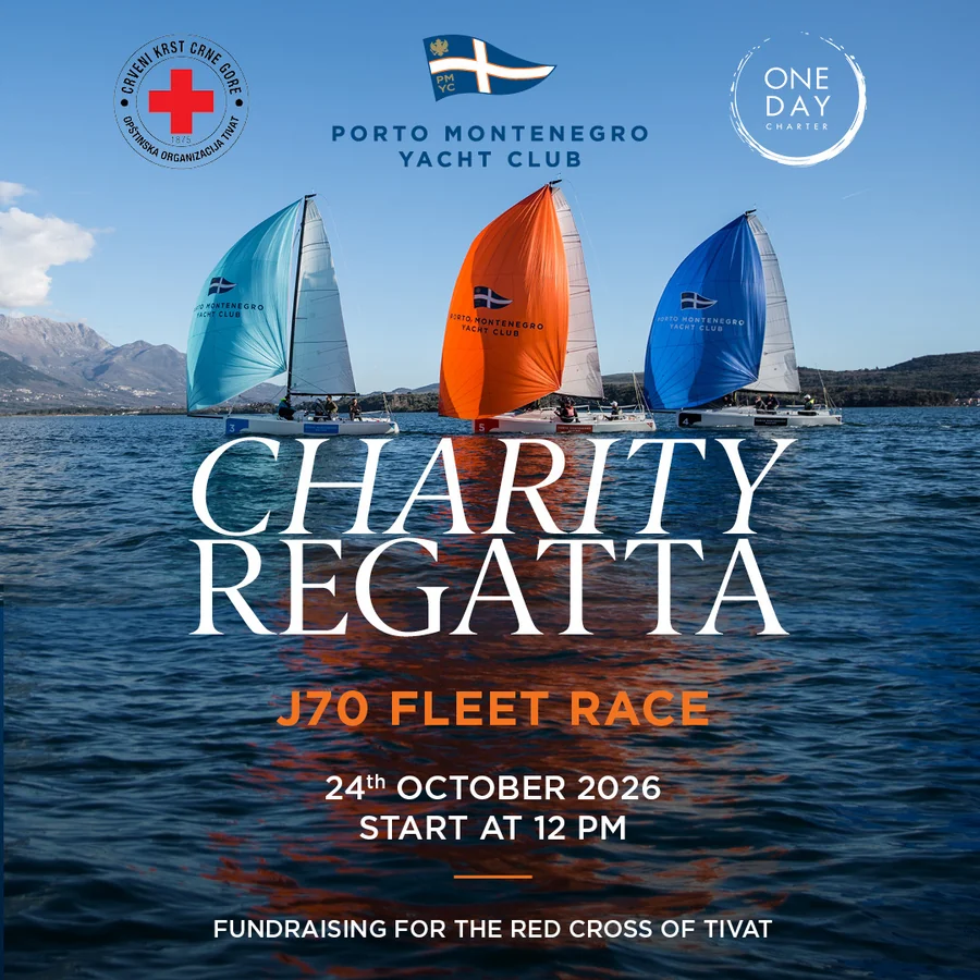 The 6th Annual Charity Regatta in Porto Montenegro, a J70 fleet race on 24 October 2026